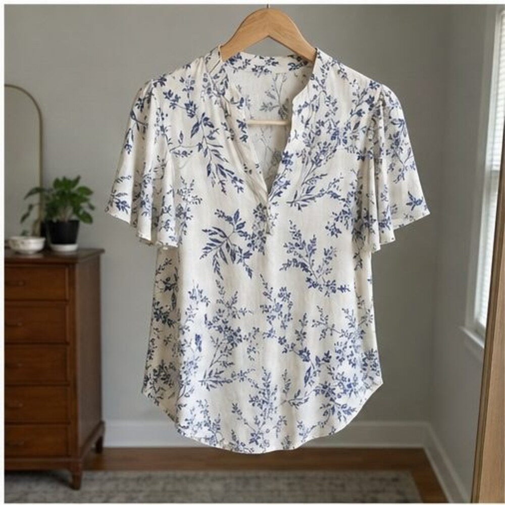 Lilac Button Blouse